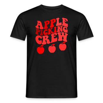 Apple Picking Crew Apple Orchard Apple Picking - Männer T-Shirt - Schwarz - Vorne - AI Model Male 178 light (178cm)