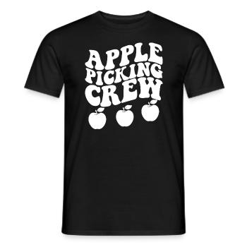 Apple Picking Crew Apple Orchard Apple Picking - Männer T-Shirt - Schwarz - Vorne - AI Model Male 178 light (178cm)