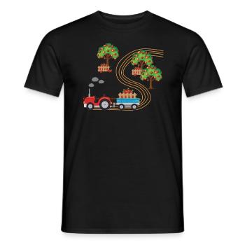 Apple Orchard Kids Apple Picking Apple OrchardKind - Männer T-Shirt - Schwarz - Vorne - AI Model Male 178 light (178cm)