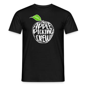 Apple Picking Crew Apple Orchard Gift Picking Crew - Männer T-Shirt - Schwarz - Vorne - AI Model Male 178 light (178cm)