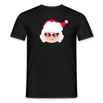Frau Claus Emoticons coole lustige Weihnachten Fra - Männer T-Shirt - Schwarz - Vorne - AI Model Male 178 light (178cm)