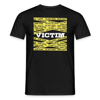 Opfertatus Tun kein Kreuz des wahren Verbrechens - Männer T-Shirt - Schwarz - Vorne - AI Model Male 178 light (178cm)