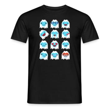 Abscheuliche Schneemann Emoticons Weihnachten Emot - Männer T-Shirt - Schwarz - Vorne - AI Model Male 178 light (178cm)