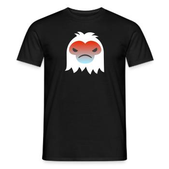 Wütender abscheulicher Schneemann Emoticon - Männer T-Shirt - Schwarz - Vorne - AI Model Male 178 light (178cm)