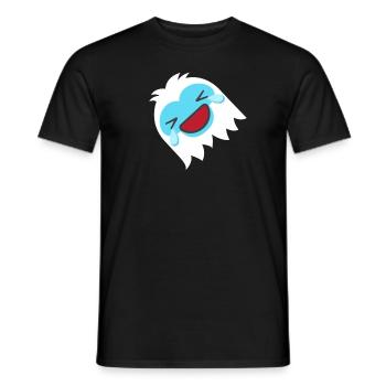 Rollen Sie auf dem Boden und lachen abscheuliche S - Männer T-Shirt - Schwarz - Vorne - AI Model Male 178 light (178cm)