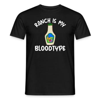 Ranch ist meine Bloodype Ranch -Dressing - Männer T-Shirt - Schwarz - Vorne - AI Model Male 178 light (178cm)