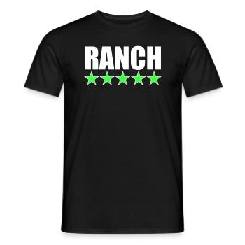 Ranch 5 Stars Ranch Dressing 5 Star Review - Men's T-Shirt - black - Front - AI Model Male 178 light (178cm)