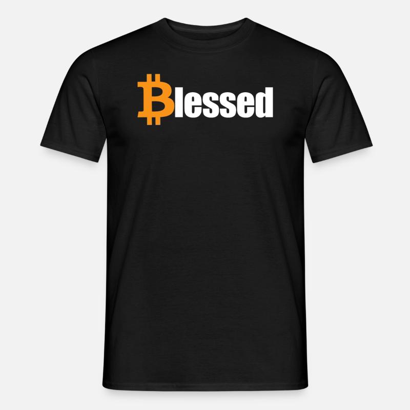 Gesegnetes Bitcoin Crypto Hodl BTC Gesegnetes Bitc - Männer T-Shirt - Schwarz