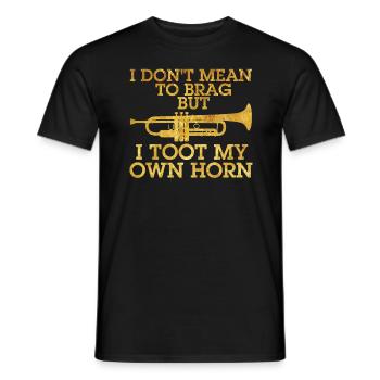 Je ne veux pas me vanter, j’ai mon propre klaxon -T - T-shirt homme - noir - Devant - AI Model Male 178 light (178cm)