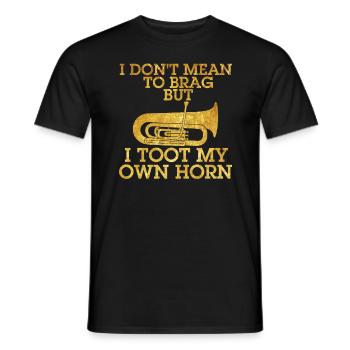I don't want to brag, but I kill my own - Men's T-Shirt - black - Front - AI Model Male 178 light (178cm)