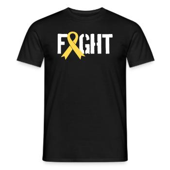 Bekämpfen Sie das Bewusstsein von Krebs bei Kinder - Männer T-Shirt - Schwarz - Vorne - AI Model Male 178 light (178cm)