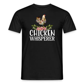Chicken Whisperer Farmer Poulet Whisperere pour femmes - T-shirt homme - noir - Devant - AI Model Male 178 light (178cm)