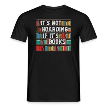 Es hort nicht, wenn es Bücher Bibliophile sind - Männer T-Shirt - Schwarz - Vorne - AI Model Male 178 light (178cm)