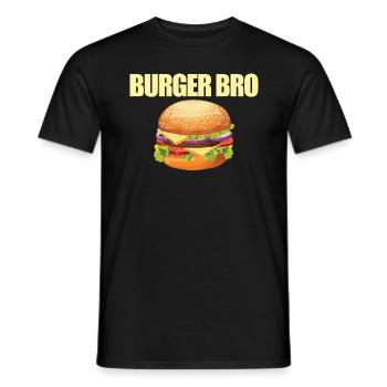 Burger Bro CheeseBurger Liebhaber Burger Foodie Bu - Männer T-Shirt - Schwarz - Vorne - AI Model Male 178 light (178cm)