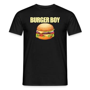 Burger Boy Cheeseburger Lover Burger Foodie - T-shirt homme - noir - Devant - AI Model Male 178 light (178cm)