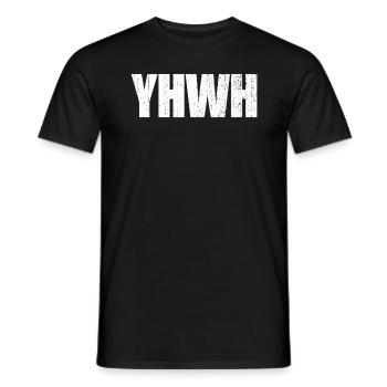 Jahwe christlicher Glauben Gläubiger Hebräisch YHW - Männer T-Shirt - Schwarz - Vorne - AI Model Male 178 light (178cm)
