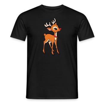 Weihnachtsrebeer Kinder Jungen Mädchen Weihnachten - Männer T-Shirt - Schwarz - Vorne - AI Model Male 178 light (178cm)