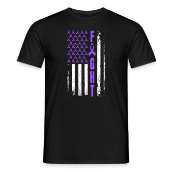Lutte contre la violence domestique États-Unis Violence domestique - T-shirt homme - noir - Devant - AI Model Male 178 light (178cm)