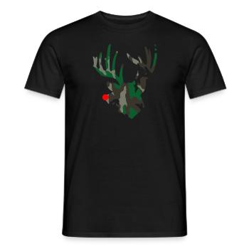 Camo Weihnachten Hirschjagd Camouflage Weihnachten - Männer T-Shirt - Schwarz - Vorne - AI Model Male 178 light (178cm)