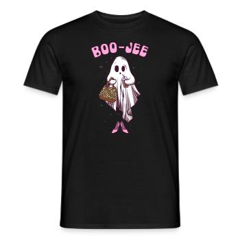 Boojee Girl Ghost Funny Halloween Frauen Boojee - Männer T-Shirt - Schwarz - Vorne - AI Model Male 178 light (178cm)