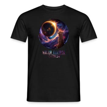 Gesamt Sonnenfinsternis 4.8.24 Totality Kids Eclip - Männer T-Shirt - Schwarz - Vorne - AI Model Male 178 light (178cm)