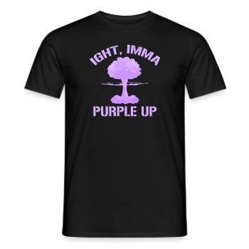Igight imma lila up Military Kids Month Purple up - Männer T-Shirt - Schwarz - Vorne - AI Model Male 178 light (178cm)