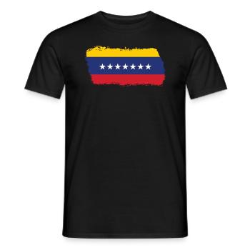 Venezuela Flagge stolze venezolanische Wurzeln Ven - Männer T-Shirt - Schwarz - Vorne - AI Model Male 178 light (178cm)
