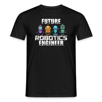 Zukünftiger Robotik -Ingenieur Roboter -Ingenieur - Männer T-Shirt - Schwarz - Vorne - AI Model Male 178 light (178cm)