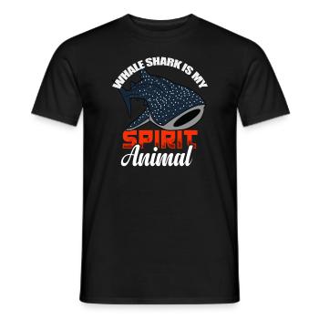 Walhai ist mein Geist Tierkinder Whale Hai - Männer T-Shirt - Schwarz - Vorne - AI Model Male 178 light (178cm)