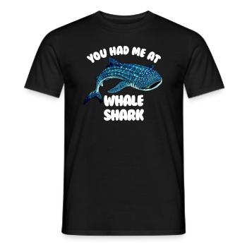 Du hattest mich im Whale Shark Funny Whale Shark - Männer T-Shirt - Schwarz - Vorne - AI Model Male 178 light (178cm)