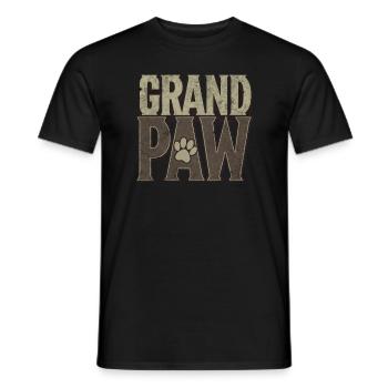 Opaw Funny Dog Opa Geschenk Opaw - Männer T-Shirt - Schwarz - Vorne - AI Model Male 178 light (178cm)