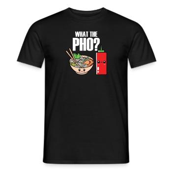 Was das pho lustige vietnamesisches Essen Pho punw - Männer T-Shirt - Schwarz - Vorne - AI Model Male 178 light (178cm)