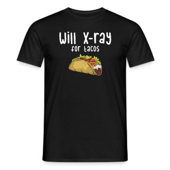 Wird Röntgenaufnahme für Tacos Funny Radiologe X-R - Männer T-Shirt - Schwarz - Vorne - AI Model Male 178 light (178cm)