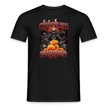 Hühnernuggets Death Metal Kids Chicken Nuggets - Männer T-Shirt - Schwarz - Vorne - AI Model Male 178 light (178cm)