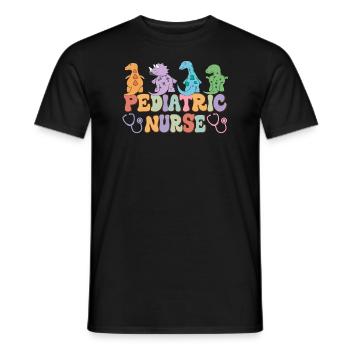 Pädiatrische Krankenschwestern Krankenschwestern W - Männer T-Shirt - Schwarz - Vorne - AI Model Male 178 light (178cm)