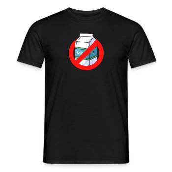 Keine Milch, keine Milchprodukte lustig Laktos int - Männer T-Shirt - Schwarz - Vorne - AI Model Male 178 light (178cm)