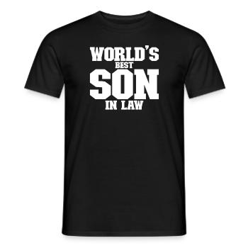 Der beste Schwiegersohn der Welt - Männer T-Shirt - Schwarz - Vorne - AI Model Male 178 light (178cm)