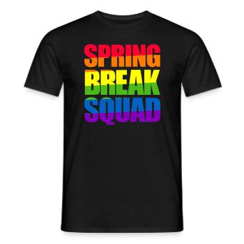 Frühlingsferien-Trupp Regenbogen-Frühlingsferien - Männer T-Shirt - Schwarz - Vorne - AI Model Male 178 light (178cm)