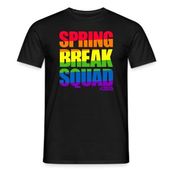 Spring Break Squad #2025 Rainbow Spring Break 2025 - Männer T-Shirt - Schwarz - Vorne - AI Model Male 178 light (178cm)