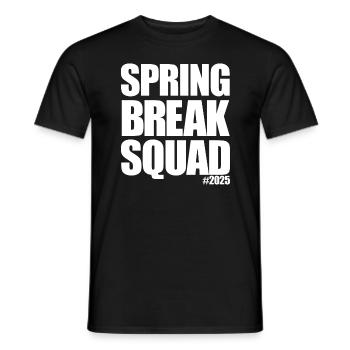 Spring Break Squad #2025 Spring Break 2025 - Männer T-Shirt - Schwarz - Vorne - AI Model Male 178 light (178cm)
