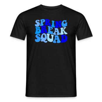 Spring Break Squad Herren Spring Break 2025 - Männer T-Shirt - Schwarz - Vorne - AI Model Male 178 light (178cm)