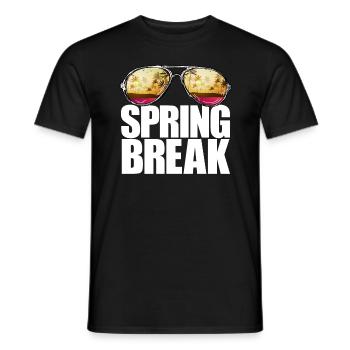 Frühlingsferien Retro Sunset Aviators Frühlingsfer - Männer T-Shirt - Schwarz - Vorne - AI Model Male 178 light (178cm)