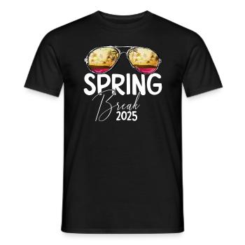 Frühlingsferien 2025 Retro-Frühlingsferien - Männer T-Shirt - Schwarz - Vorne - AI Model Male 178 light (178cm)