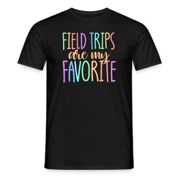 Exkursionen sind meine Lieblingslehrer für Schüler - Männer T-Shirt - Schwarz - Vorne - AI Model Male 178 light (178cm)