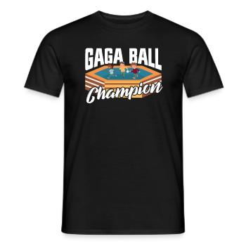 Gaga Ball Champion Dodgeball-Spiel Gaga Ball für K - Männer T-Shirt - Schwarz - Vorne - AI Model Male 178 light (178cm)