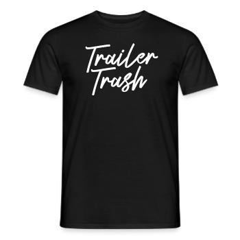 Trailer Trash Lustige Redneck White Trash Party - Männer T-Shirt - Schwarz - Vorne - AI Model Male 178 light (178cm)