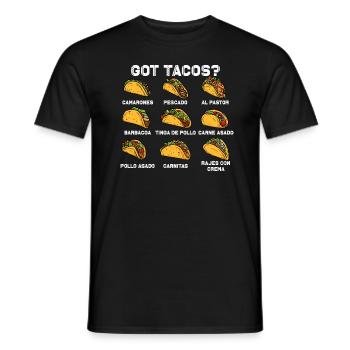 Hast du Tacos? Lustige Cinco De Mayo Taco-Liebhabe - Männer T-Shirt - Schwarz - Vorne - AI Model Male 178 light (178cm)