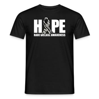 Hope Zebra Ribbon Sensibilisierung für seltene Kra - Männer T-Shirt - Schwarz - Vorne - AI Model Male 178 light (178cm)