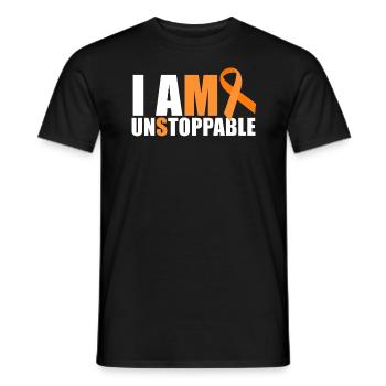 Ich bin unaufhaltsam, MS Ribbon Multiple Sclerosis - Männer T-Shirt - Schwarz - Vorne - AI Model Male 178 light (178cm)