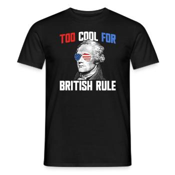Zu cool für die britische Herrschaft Alexander Ham - Männer T-Shirt - Schwarz - Vorne - AI Model Male 178 light (178cm)